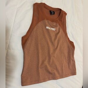 Nike Pro Orange Sleeveless running Top
